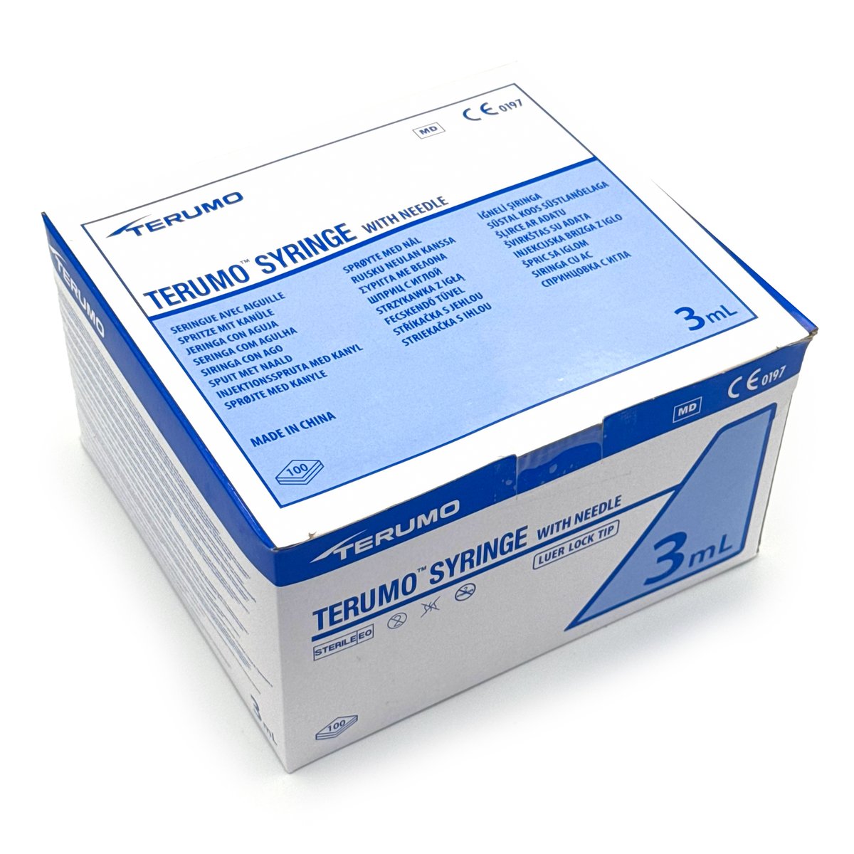 Terumo 3ML Disposable  Syringes  Luer Lock with Needle    -23GX 11/4” (100 PCS/BOX)