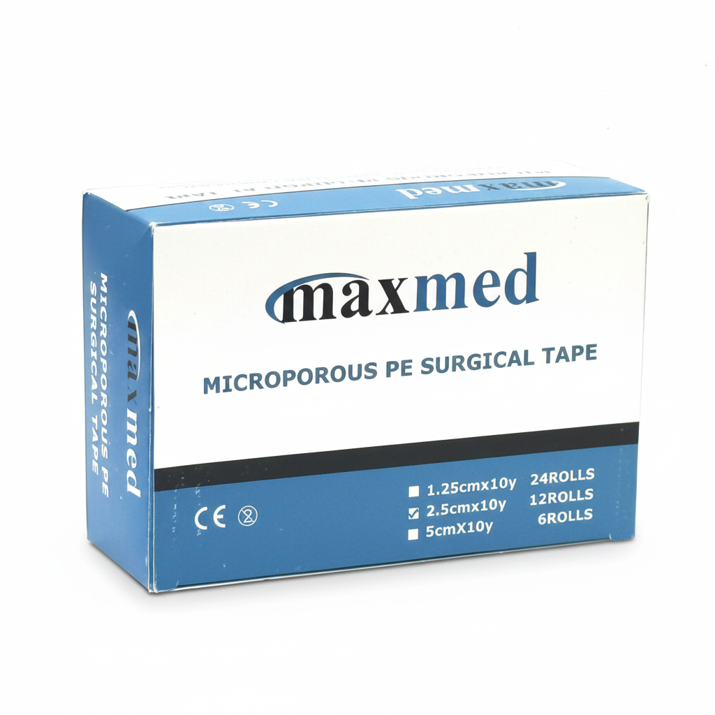 Surgical Transperant Tape/PE Surgical Tape  2.5cmx10yards (12 PCS/BOX)