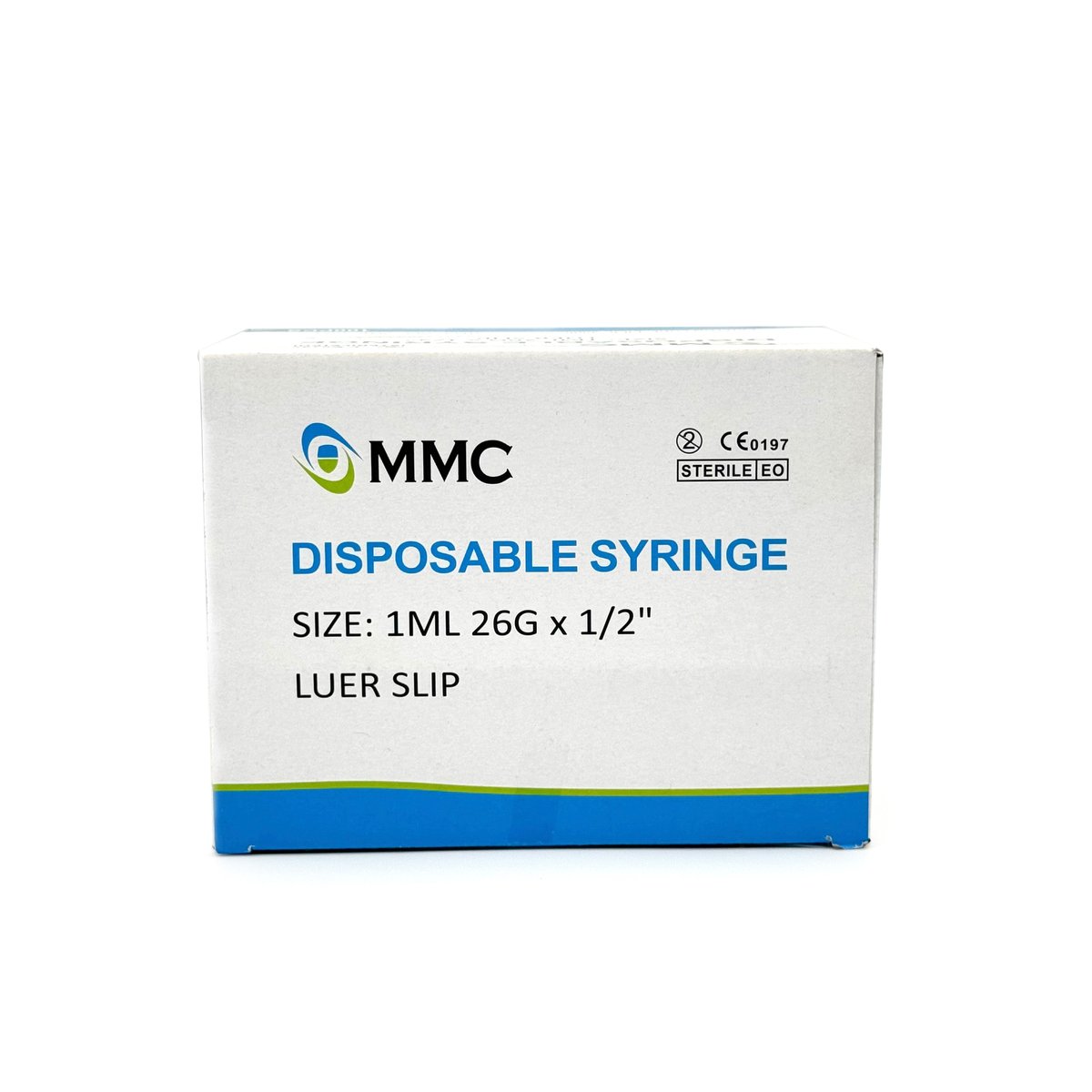 Disposable Syringes 1ml -Luer slip   -26Gx1/2”   Sterile  PACKING -(100 PCS/BOX)